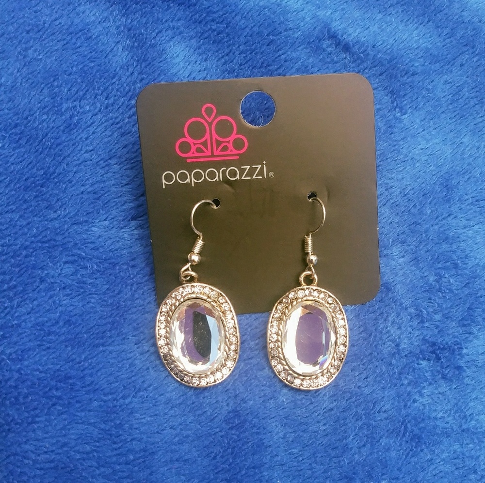 Large gemstone earrings